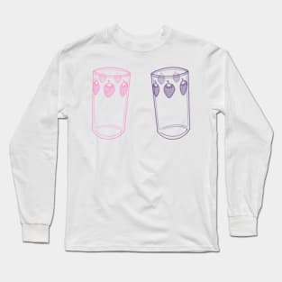 Nana anime strawberry glasses (pastel pink and purple) Long Sleeve T-Shirt